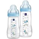 Kit Mamadeira MAM Easy Active 270ml e 330ml Bico SkinSoft BPA Free para Bebês 2 Meses