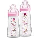 Kit Mamadeira Mam Easy Active Set 2+ Meses 270ml e 330ml Rosa 2 Unidades