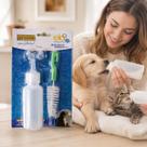 Kit Mamadeira Pet Filhotes Cães Gatos Com Escova De Limpeza Kit Mamadeira Pet Filhotes Cães Gatos Com Escova De Limpeza