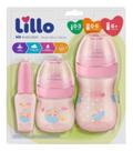 Kit Mamadeira Primeiros Passos Rosa 604611 Lillo