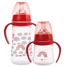 Kit Mamadeiras Com Alça Bico Redondo Em Silicone 150mL + 330mL Com Sistema Anticólica - Plasútil Baby