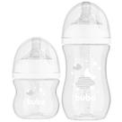 Kit Mamadeiras Easy Flow Nuvem 2 Unidades 120 270ml Tampa Anti Vazamentos Sistema Anti Cólicas Buba