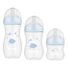 Kit Mamadeiras Easy Flow Nuvem Azul Triplo Pack 120/270/330ml - Buba