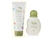 kit mamãe e bebê sabonete liquido 100 ml+ água de colônia 50ml kit mamãe e bebê sabonete liquido 100 ml+ água de colônia 50ml