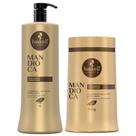 Kit Mandioca Haskell Shampoo 1 Litro e Máscara 900g Cabelos Fracos e Opacos