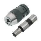 kit mandril aperto rapido 1 a 16 mm + haste paralela