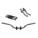 Kit Manete Manopla Guidão Adaptador Yes 125 Intruder 125 Riva