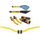 Kit Manete Manopla Guidão Retrovisor Cbtwister Gravado Laser Kit Manete Manopla Guidão Retrovisor Cbtwister Gravado Laser