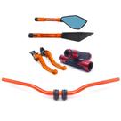 Kit Manete Manopla Guidão Retrovisor Cbtwister Gravado Laser Kit Manete Manopla Guidão Retrovisor Cbtwister Gravado Laser