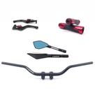 Kit Manete Manopla Guidão Retrovisor Fazer Gravado a laser Kit Manete Manopla Guidão Retrovisor Fazer Gravado a laser