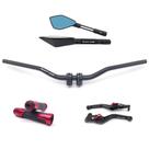 Kit Manete Manopla Guidão Retrovisor MT-03 Gravado a laser