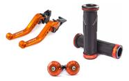 Kit Manete Manopla Peso Tampa Pop 100 110 Titan Start A Lona