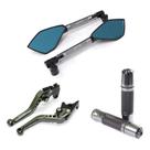 Kit Manete Manopla Retrovisor Cb250 Twister Cb300 Titan Fan