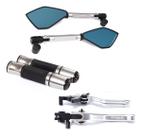 Kit Manete Manopla Retrovisor Er-6n Er6n Er 6n Versys 650
