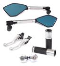 Kit Manete Peso Manopla Retrovisor Pop 100 Pop110 Titan Lona Kit Manete Peso Manopla Retrovisor Pop 100 Pop110 Titan Lona