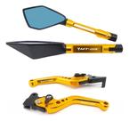 Kit Manete Retrovisor Esportivo Mt03 Mt03 Gravado A Laser