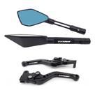 Kit Manete Retrovisor Esportivo Titan 125 150 160 a disco