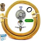 Kit Mangueira Cobre+regulador+adaptador Instalação Gás Glp