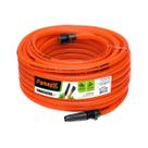 Kit Mangueira Jardim 15M Trançada Laranja Esguicho Famastil Kit Mangueira Jardim 15M Trançada Laranja Esguicho Famastil
