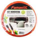 Kit Mangueira Jardim Trançada Laranja Famastil Kit Mangueira Jardim Trançada Laranja Famastil