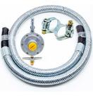 Kit Mangueira Malha De Aço + Registro 2kg
