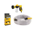 Kit Mangueira Vonder 20m c/ Esguicho Simples e Esguicho 8 Funções Lock On p/ Jardim