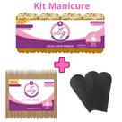 Kit Manicure 500 Mini Lixa+500Palitos de unha + 50 Refil pé