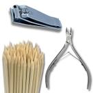 Kit Manicure Alicate Cutículas Cortador de Unhas + Palitos Kit Manicure Alicate Cutículas Cortador de Unhas + Palitos