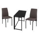 Kit manicure ciplafe barcelona 1 mesa preto dob 2 cadeiras