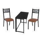 Kit manicure ciplafe jade 1 mesa preto dob 2 cadeiras Kit manicure ciplafe jade 1 mesa preto dob 2 cadeiras