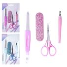 Kit manicure com tesoura + espatula de cuticula e acessorios gwen 4 pecas - MILENIO BRASIL Kit manicure com tesoura + espatula de cuticula e acessorios gwen 4 pecas - MILENIO BRASIL