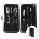 Kit Manicure Completo Ferramentas de Aço e Estojo Compacto BOM3701