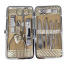 Kit Manicure Estojo Completo 12pçs Autoclave Desencravador de Unhas Profissional Levantador Cutícula Inoxidável