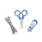 Kit Manicure Infantil com Tesoura e Cortador Azul