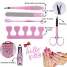 Kit Manicure Infantil Hello Kitty com 6 Peças