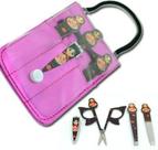 Kit Manicure Luxo Mulher Tesoura Pinça Lixa e Cortador