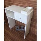 Kit Manicure Mesa Com Gaveta Branco + Expositor