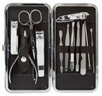 Kit Manicure Pedicure 12 Peças com Estojo Portátil Cortador de unhas