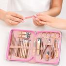 Kit Manicure Pedicure Profissional 26 Peças Estojo Premium Rosa Kit Manicure Pedicure Profissional 26 Peças Estojo Premium Rosa