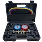 Kit Manifold Mangueira Refrigeração 1/4 R22 R407c R410a 90cm