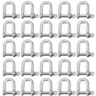 Kit Manilha Reta Para Cabo De Aço 1/4'' 2,0002 (Com 25 Unidades) - Nord