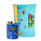 Kit Manta + Balde Pipoca SUPER MARIO - Zona Criativa