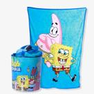 Kit Manta Com Balde De Personagens Animados