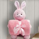 Kit Manta com Bichinho Coelhinha Rosa Buettner