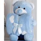Kit Manta com Bichinho Ursinho Azul Buettner