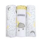 Kit Manta Cueiro 80cm x 80cm Nuvem Cia Do Neném Minasrey Kit Manta Cueiro 80cm x 80cm Nuvem Cia Do Neném Minasrey