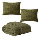Kit Manta Peseira Casal 2,00m e 2 Capas Almofadas 55x35cm Textura Sofisticada de Alto Padrão Kit Manta Peseira Casal 2,00m e 2 Capas Almofadas 55x35cm Textura Sofisticada de Alto Padrão