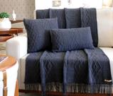 KIT MANTA SOFA TRICO DECORATICA 150X90cm +2 CAPA DE ALMOFADA KIT MANTA SOFA TRICO DECORATICA 150X90cm +2 CAPA DE ALMOFADA