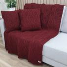 Kit Manta Tricot Decorativa 120x150cm +2 Capas Almofada c001 Kit Manta Tricot Decorativa 120x150cm +2 Capas Almofada c001