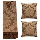 Kit Manta Xale Grande Para Sofá E Cama Protetora Com 2 Capas de Almofada